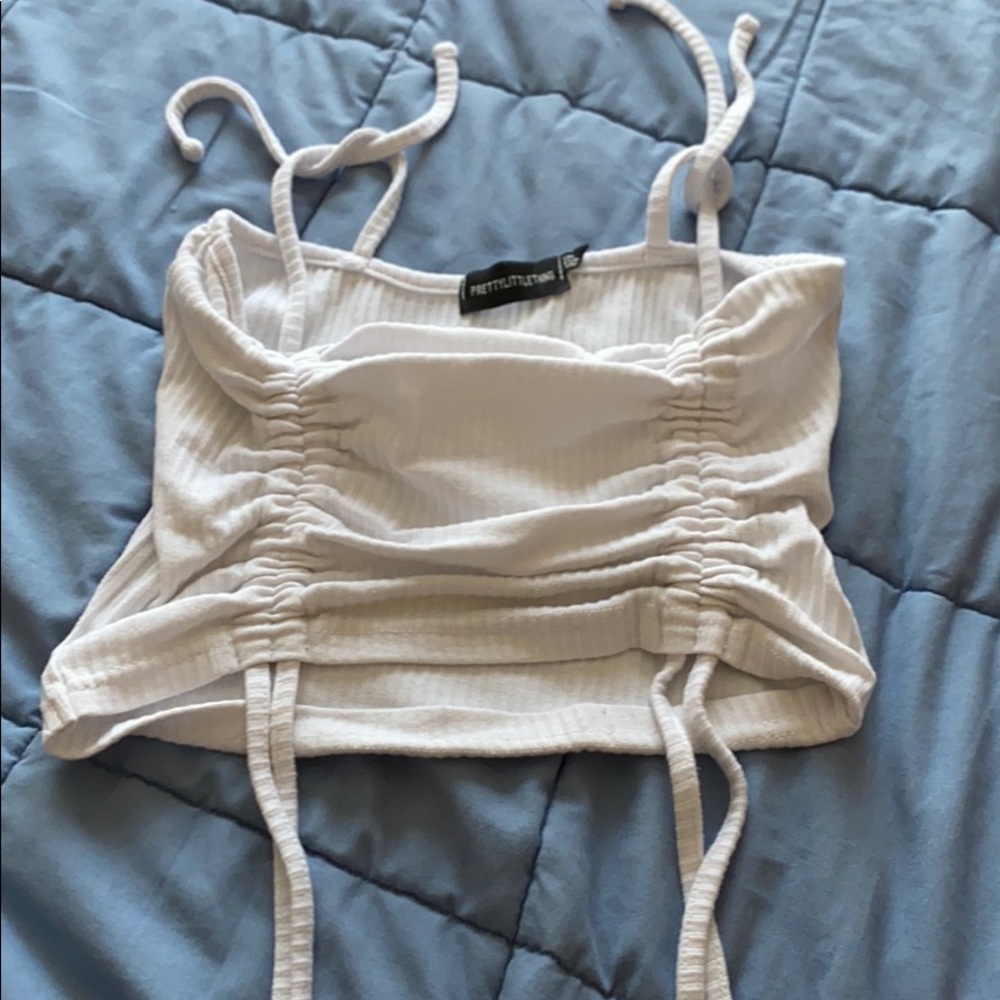 Crop top rushed top